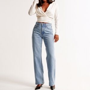 Abercrombie High Rise Loose Jean